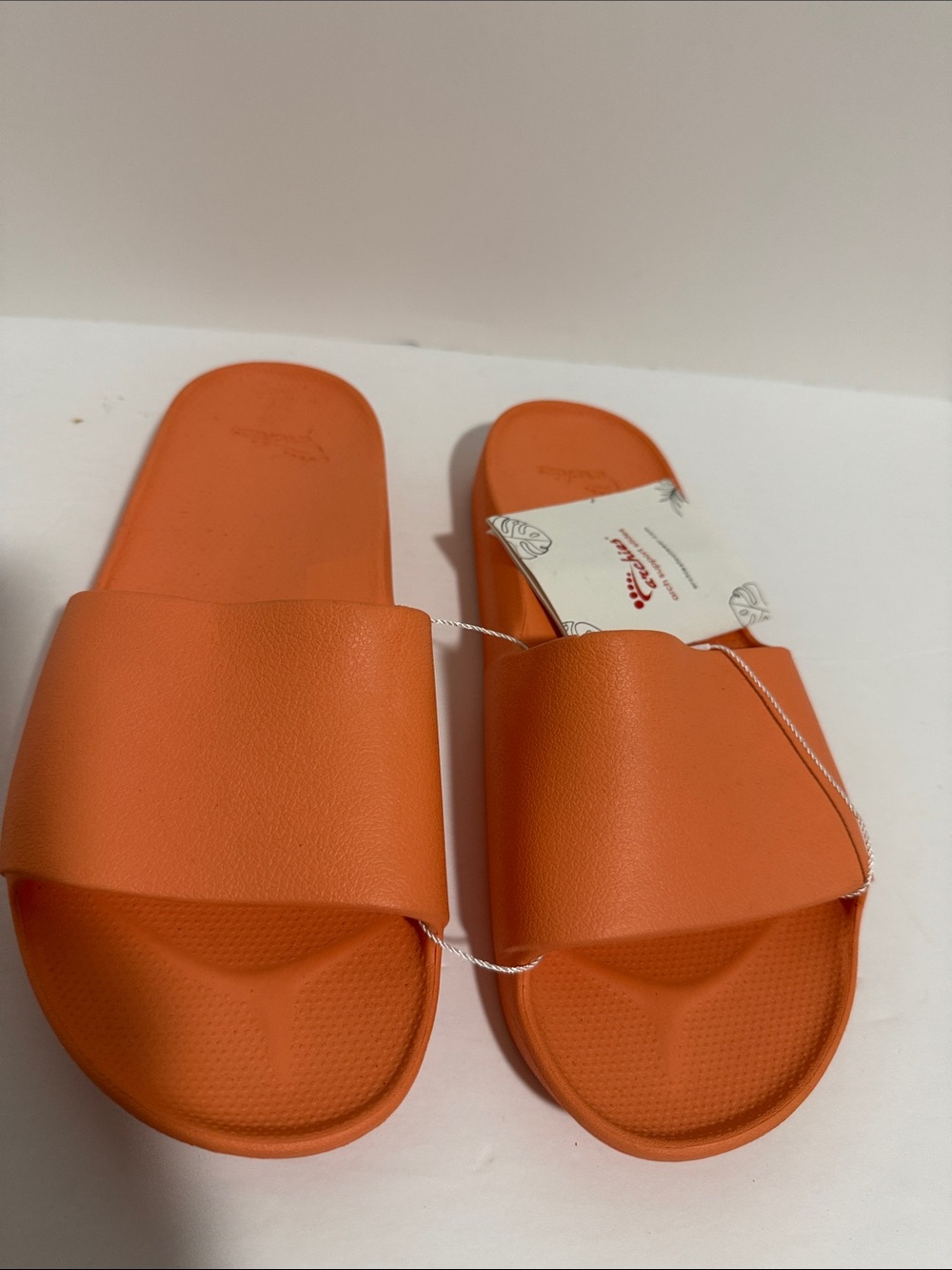 Archies Orange Slide Sandals - Picture 4 of 6